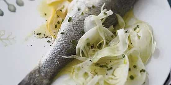 Ginger-And-Lemon-Steamed Striped Bass With Fennel Salad