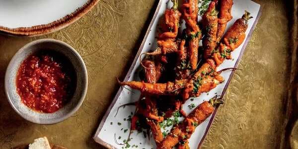 Grilled Carrots With Lemon And Harissa