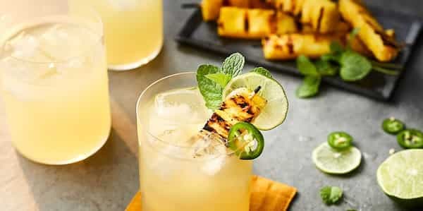 Grilled Pineapple–Tequila Punch