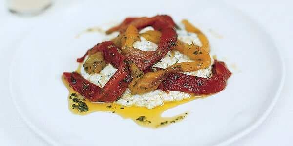 Herbed Ricotta With Roasted Peppers