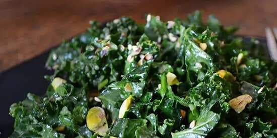 Kale Salad With Miso And Pistachios