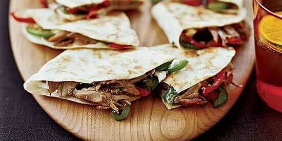 Pulled Pork And Goat Cheese Quesadillas