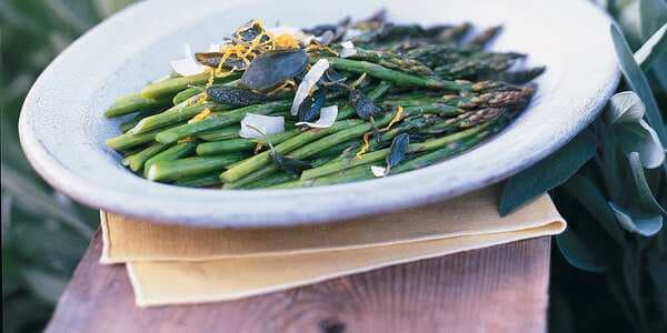 Roasted Asparagus With Sage And Lemon Butter