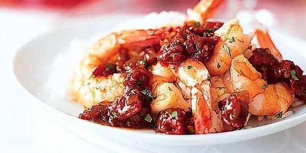 Shrimp In Pomegranate Curry