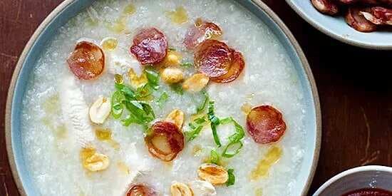 Slow Cooker Rice Congee With Chicken