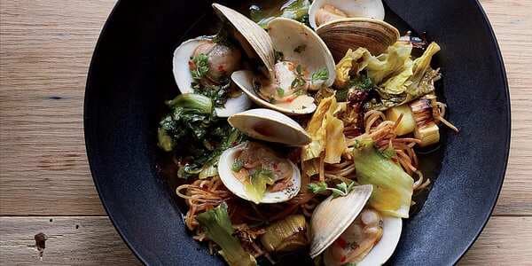 Toasted Capellini With Clams And Dashi