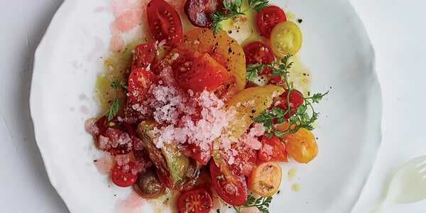 Tomato Salad With Tomato Water Granita
