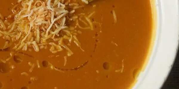 Vegan Pumpkin Soup With Toasted Coconut