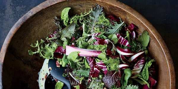 Winter Greens Salad With Buttermilk Dressing