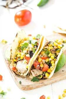 Grilled Pork Tacos with Mexican Corn Salsa