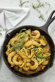 Italian Shrimp and Zucchini Noodles