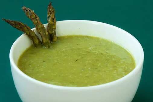 Creamy Roasted Asparagus Soup 