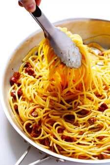 Spanish Chorizo Spaghetti Carbonara 