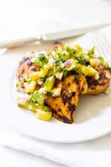 Mango Avocado Salsa With Grilled Chipotle Chicken