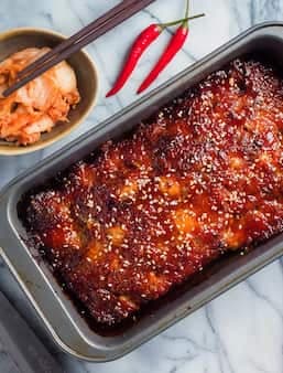 Korean Meatloaf With Gochujang Glaze