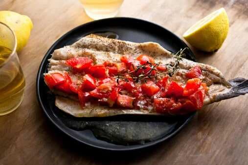 Broiled Rainbow Trout with Fresh Tomato
