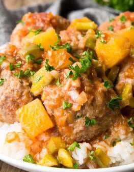 Baked Sweet and Sour Meatballs