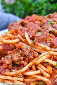 Spaghetti with Ground Beef