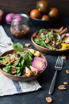 Spinach Salad With Maple Bacon Vinaigrette