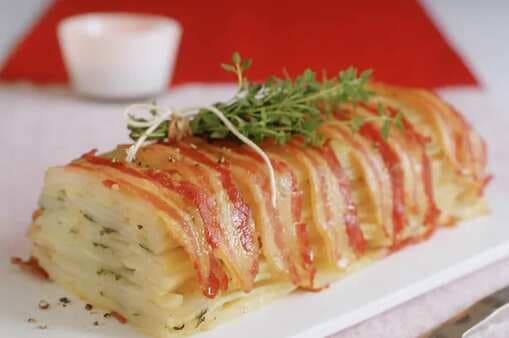 Bacon-Wrapped Potato Cake