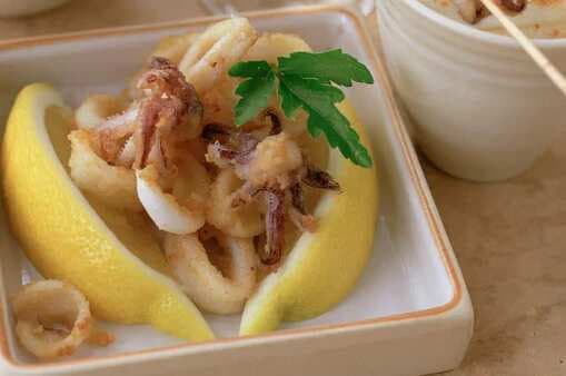 Calamari With Garlic Mayonnaise