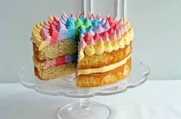 Rainbow Surprise Cake