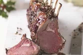 Roasted Rack Of Venison With Cranberries