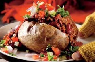 Salsa-Baked Potatoes With Chilli