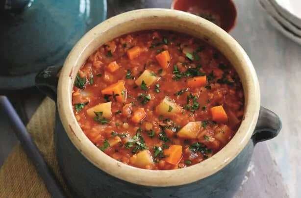  Tomato, Lentil And Vegetable Soup