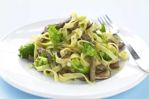 Steak And Broccoli Tagliatelle