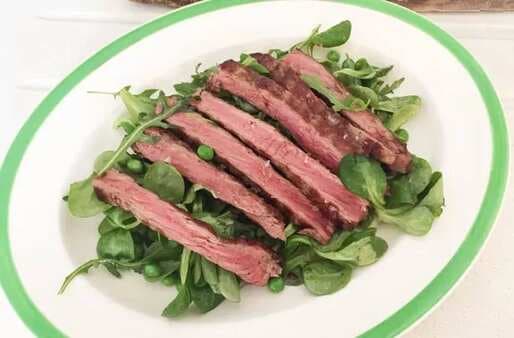 Steak Tagliata With Peashoot Salad