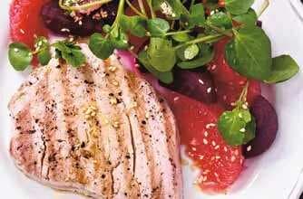 Tuna With Grapefruit And Beetroot Salad