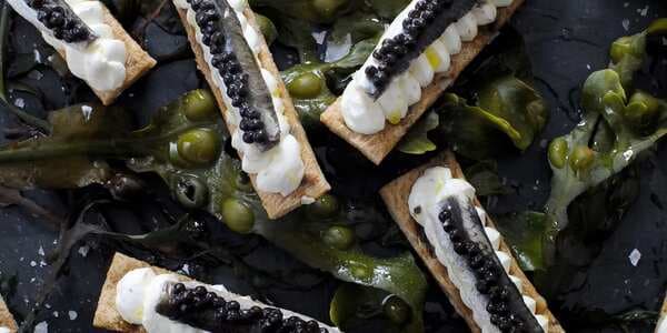 Anchovy And Caviar Toast