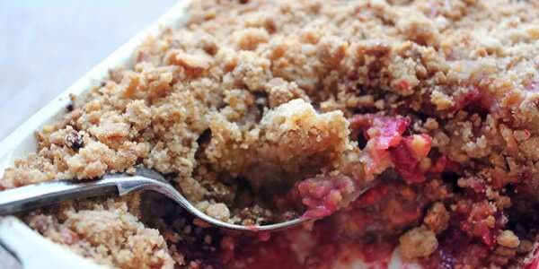 Beetroot, Walnut And Apple Crumble