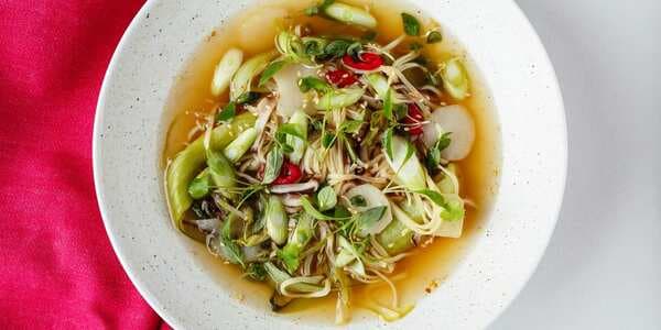 Aromatic Vegetable Broth With Noodles