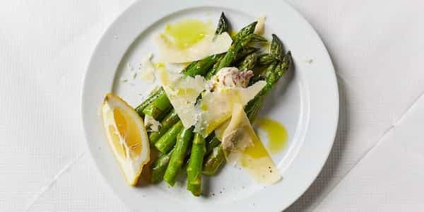 Asparagus With Anchovy Butter And Parmesan