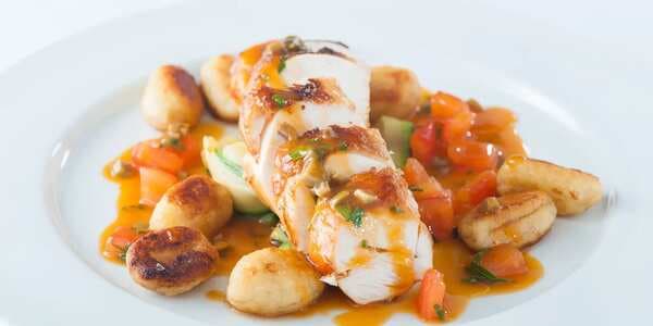 Sous Vide Chicken Breast With Gnocchi