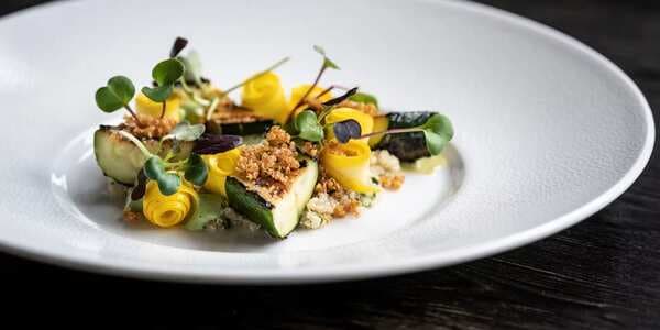 Courgettes With Quinoa And Yeast Sauce