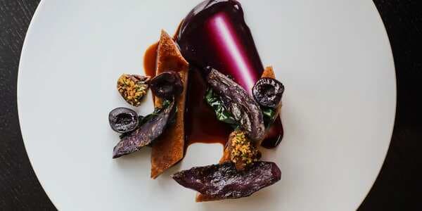 Duck With Red Cabbage And Pickled Cherries