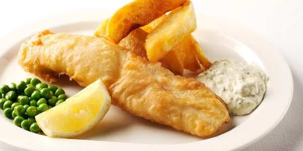 Fish And Chips With Tartare Sauce