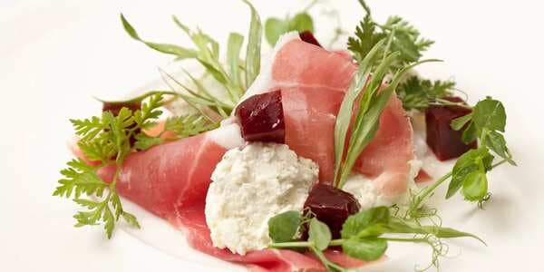 Goat's Cheese Salad With Parma Ham