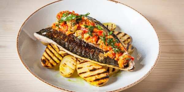 Grilled Mackerel With Chargrilled Potatoes