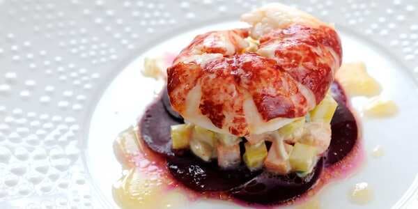 Poached Lobster, Beetroot, Russian Salad