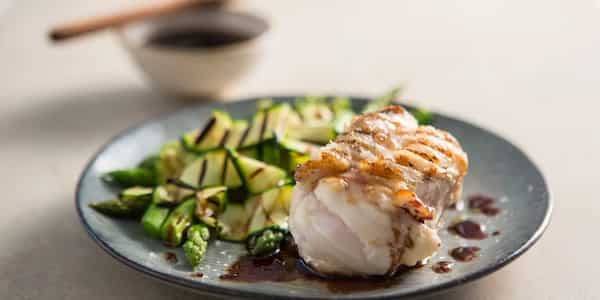 Grilled Monkfish With Red Wine