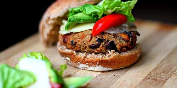 Mushroom Vegan Burger