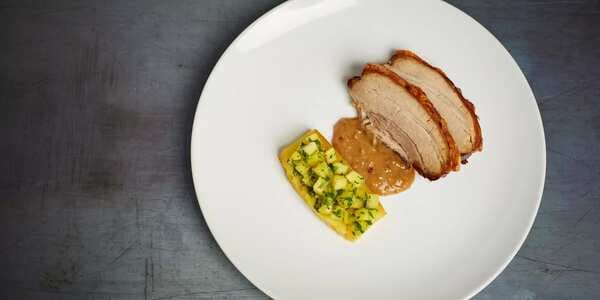 Roast Pork Belly With Pineapple