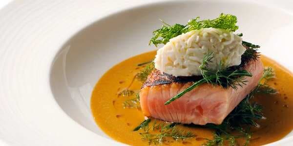 Sea Trout With Crab Mayonnaise