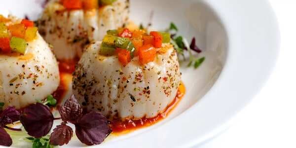 Spicy Grilled Scallops