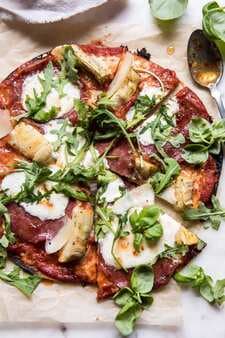 15 Minute Thin Crust Pizza With Arugula And Hot Honey