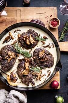 Rosemary Beef Tenderloin With Wild Mushroom Cream Sauce